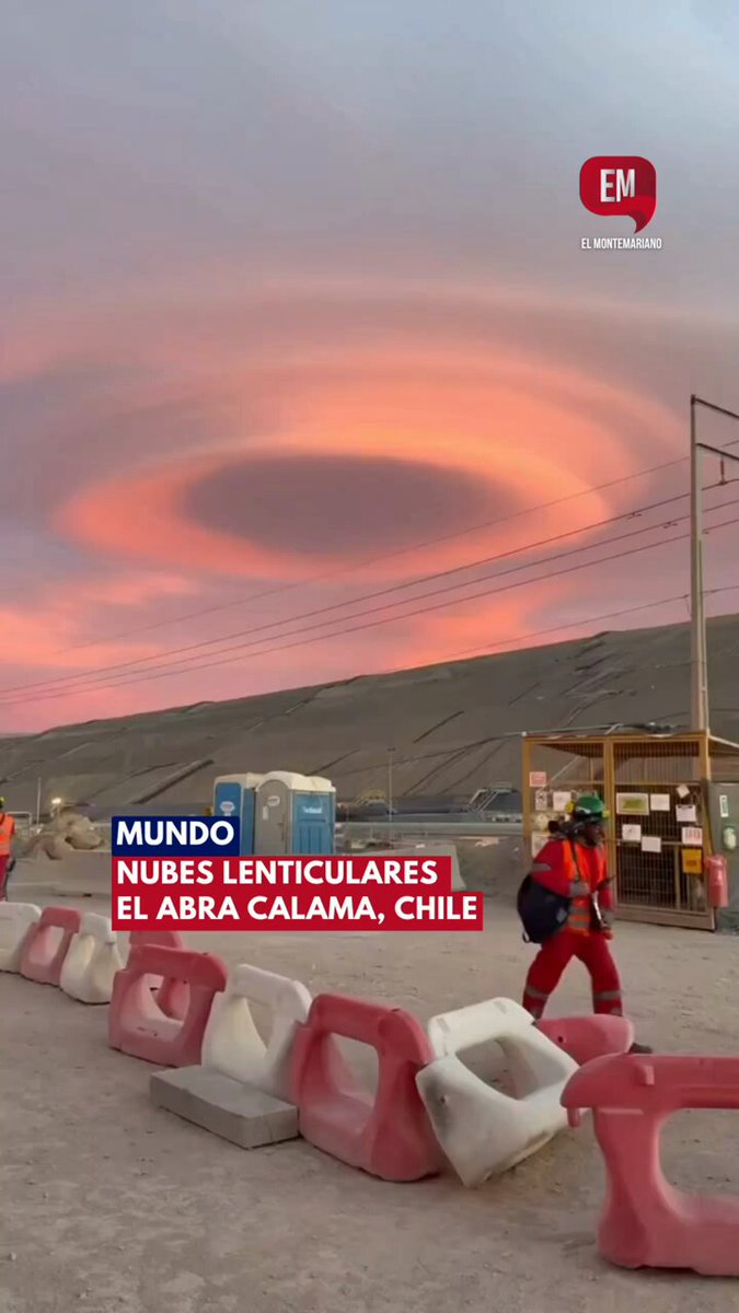 Fotograma del video de nubes difundido por El Montemariano Fotograma del video de nubes atribuido a Atacama por El Montemariano