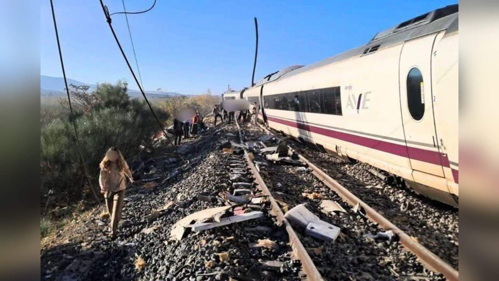 Accidente ferroviario en Toledo, España — fotografía aportada