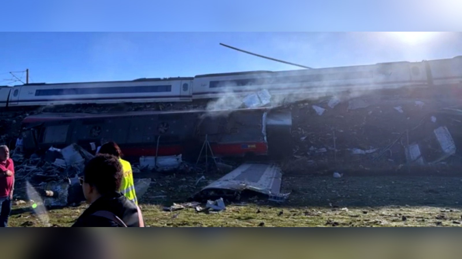 Accidente ferroviario en Toledo, España — fotografía aportada